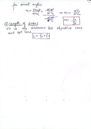 SIMPLE MICROSCOPE.pdf for class 12th students | PDF