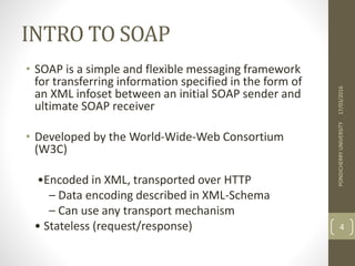 Simple object access protocol(soap ) | PPTX