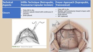 Retropubic Incision Comprehensive Guide to Simple Open Prostatectomy and Bladder ...
