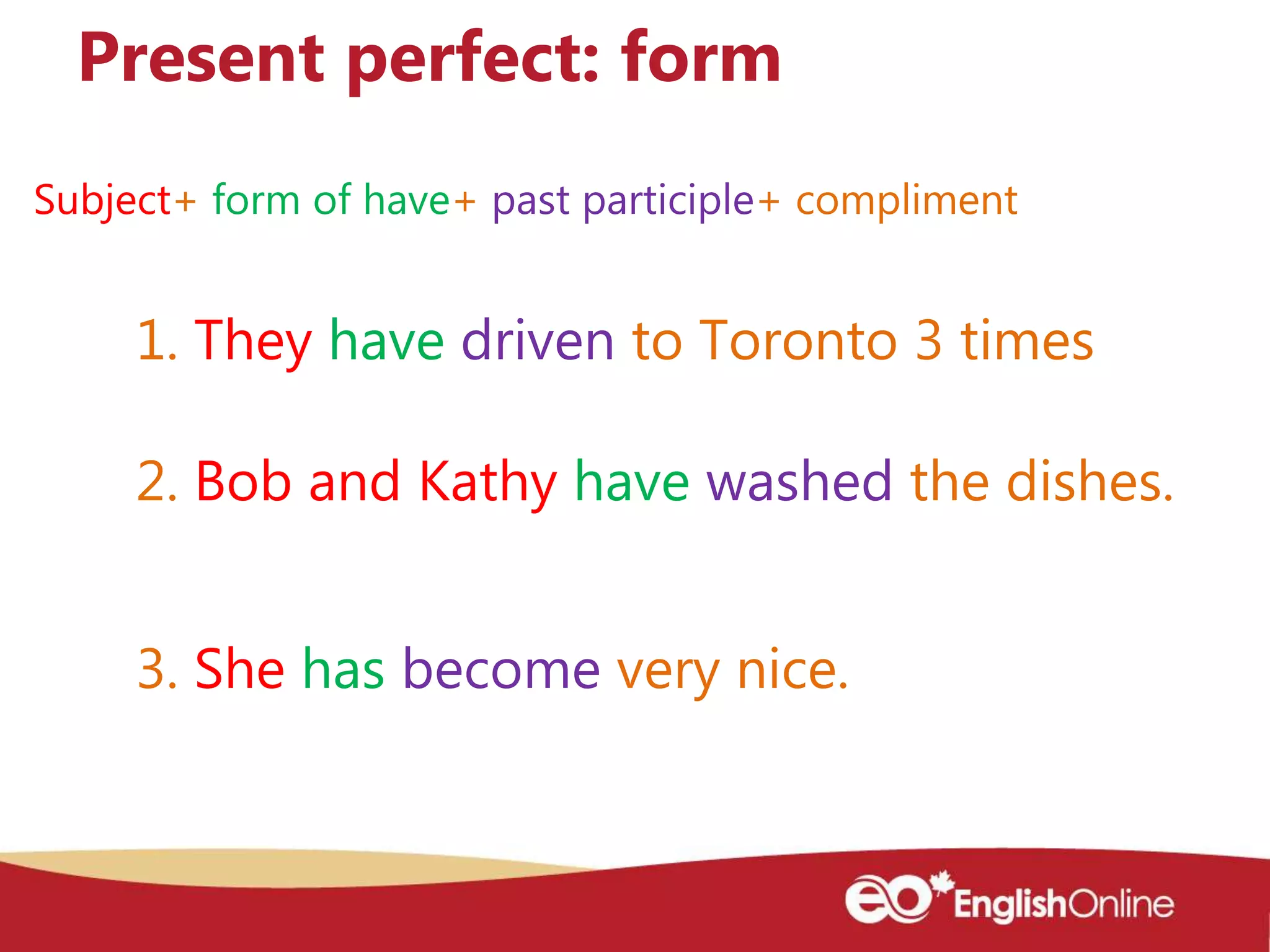 Simple past and present perfect | PPTX