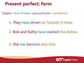 Simple past and present perfect | PPTX