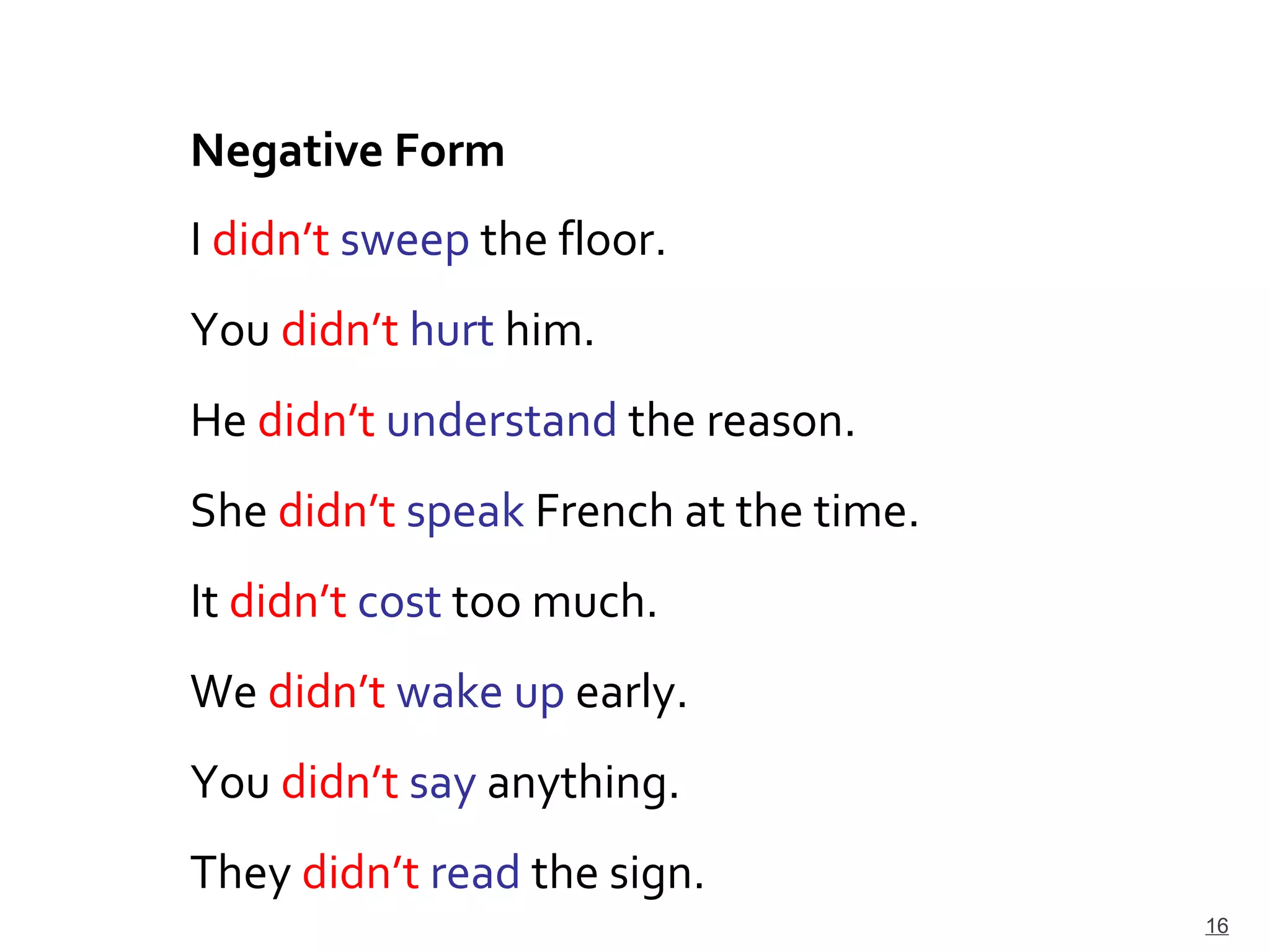 Simple Past of Regular and Irregular Verbs | PPT
