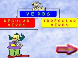 V E  R B S R E G U L A R V E R B S I R R E G U L A R V E R B S 