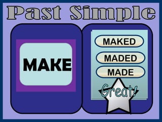 To Make Made Common Mistakes in English Past Tense Verb Conjugation and Corrections ...