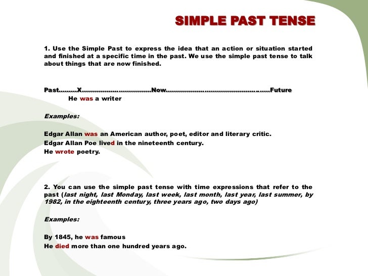 Simple Past Tense