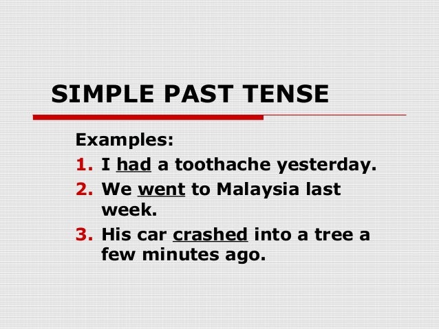 Simple Past Tense