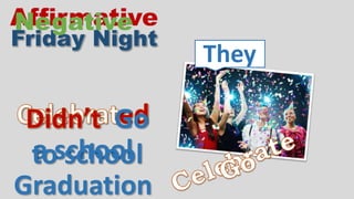 a school
Graduation
They
Go
to school
 