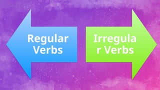 Regular
Verbs
Irregula
r Verbs
 