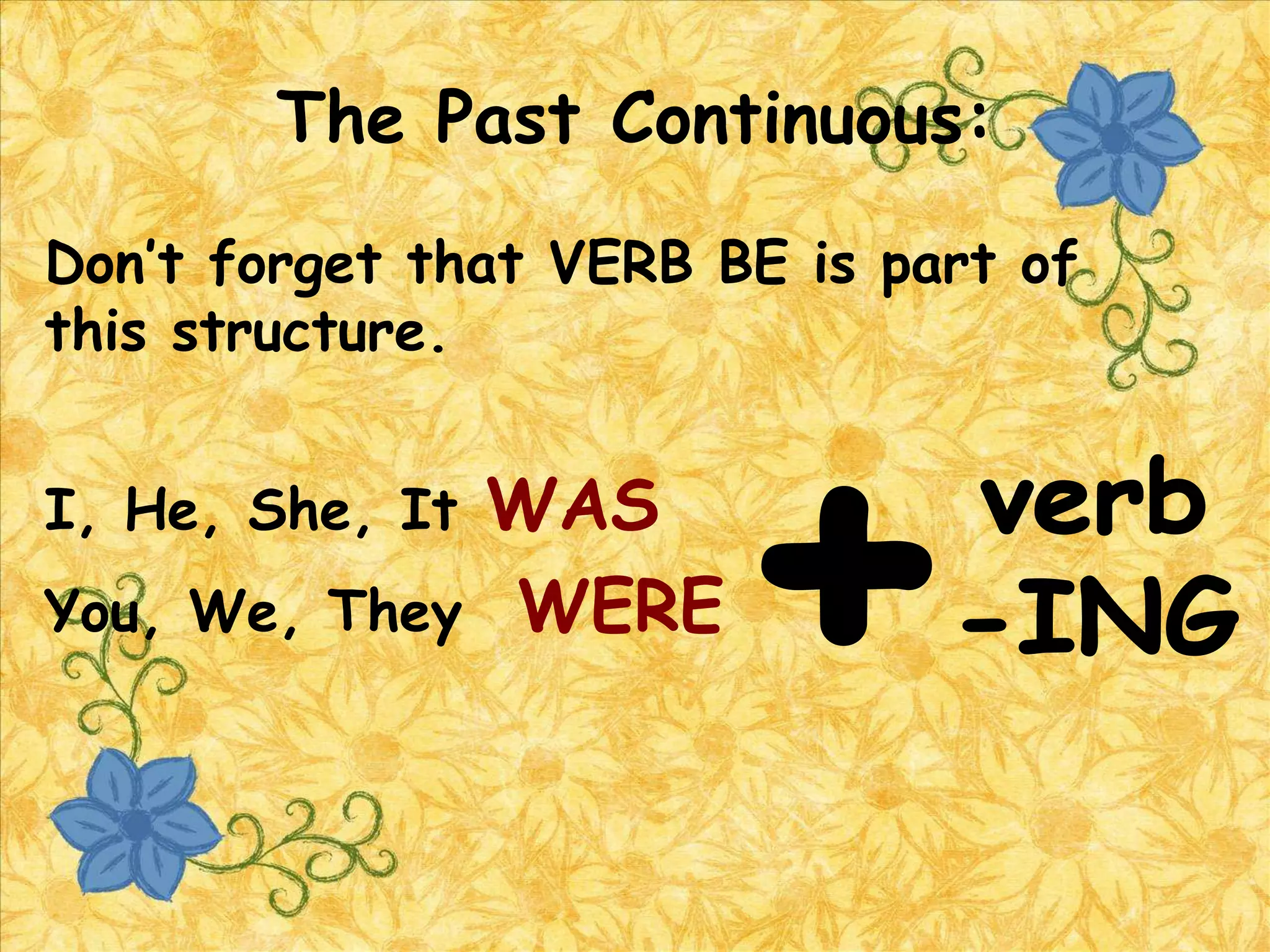 Simple Past vs Past Continuous | PPTX