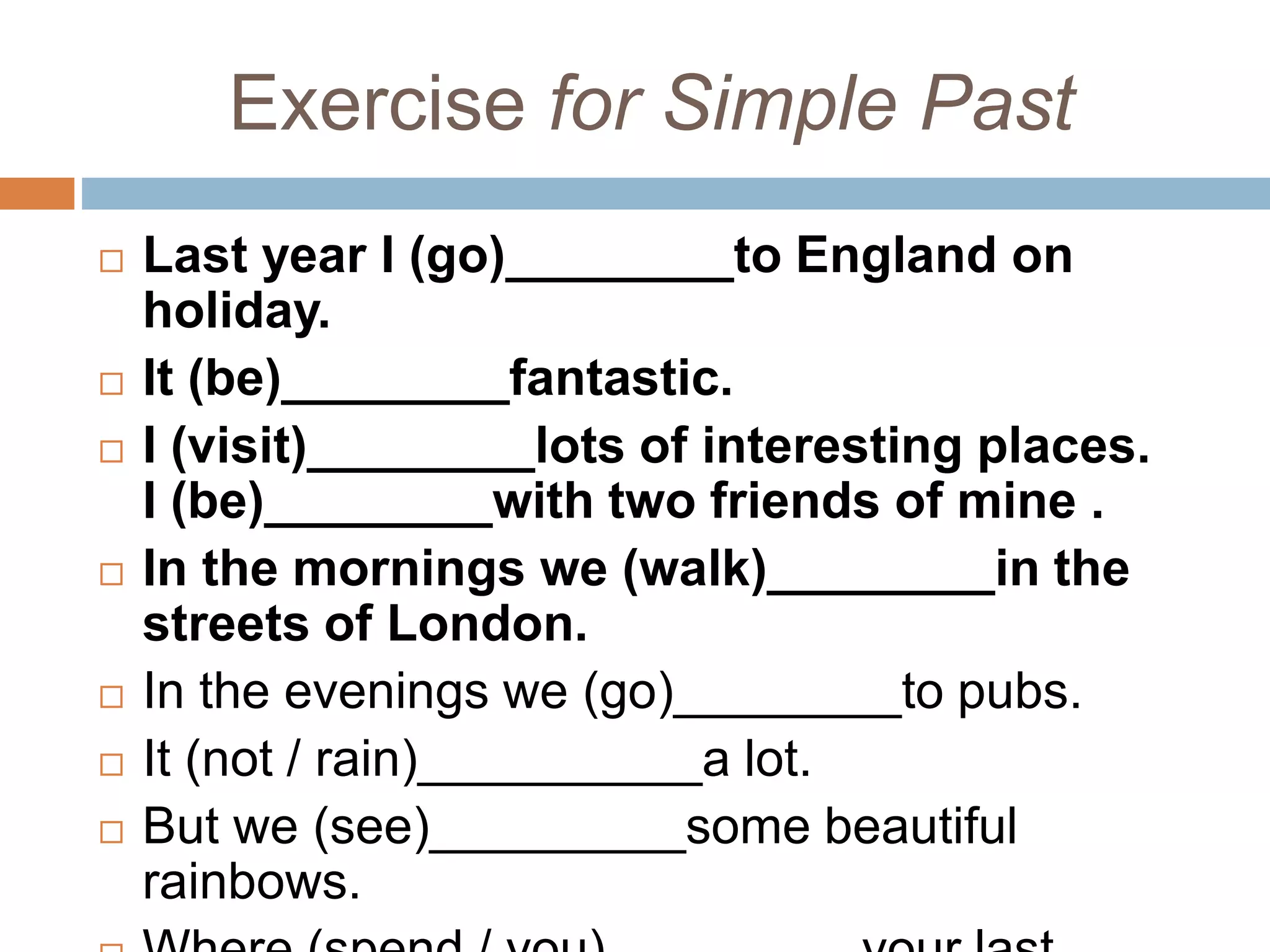 Simple past vs past continuous | PPTX