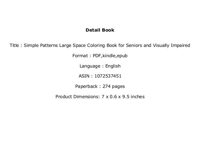 Download Coloring Book For Visually Impaired