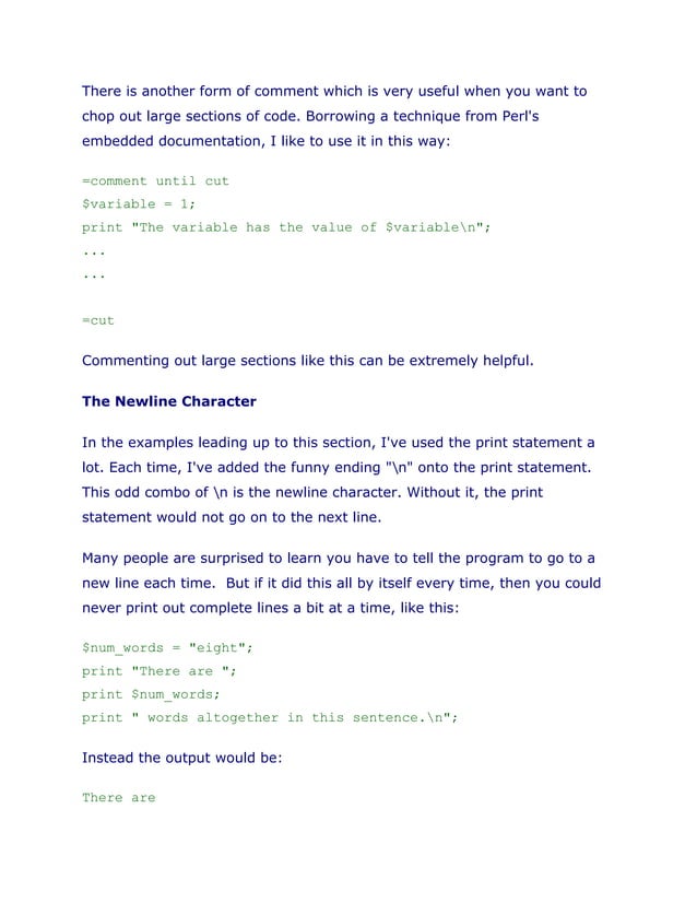 Simple perl scripts | PDF