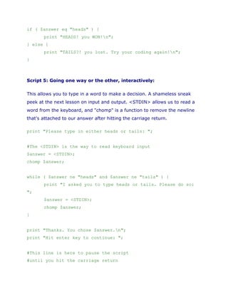Simple perl scripts | PDF