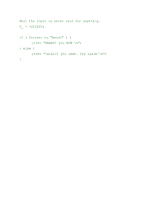 Simple perl scripts | PDF