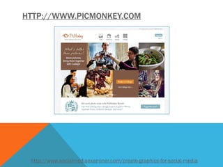 HTTP://WWW.PICMONKEY.COM 
http://www.socialmediaexaminer.com/create-graphics-for-social-media  