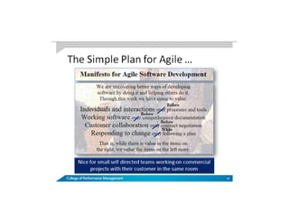 Simple plan for agile