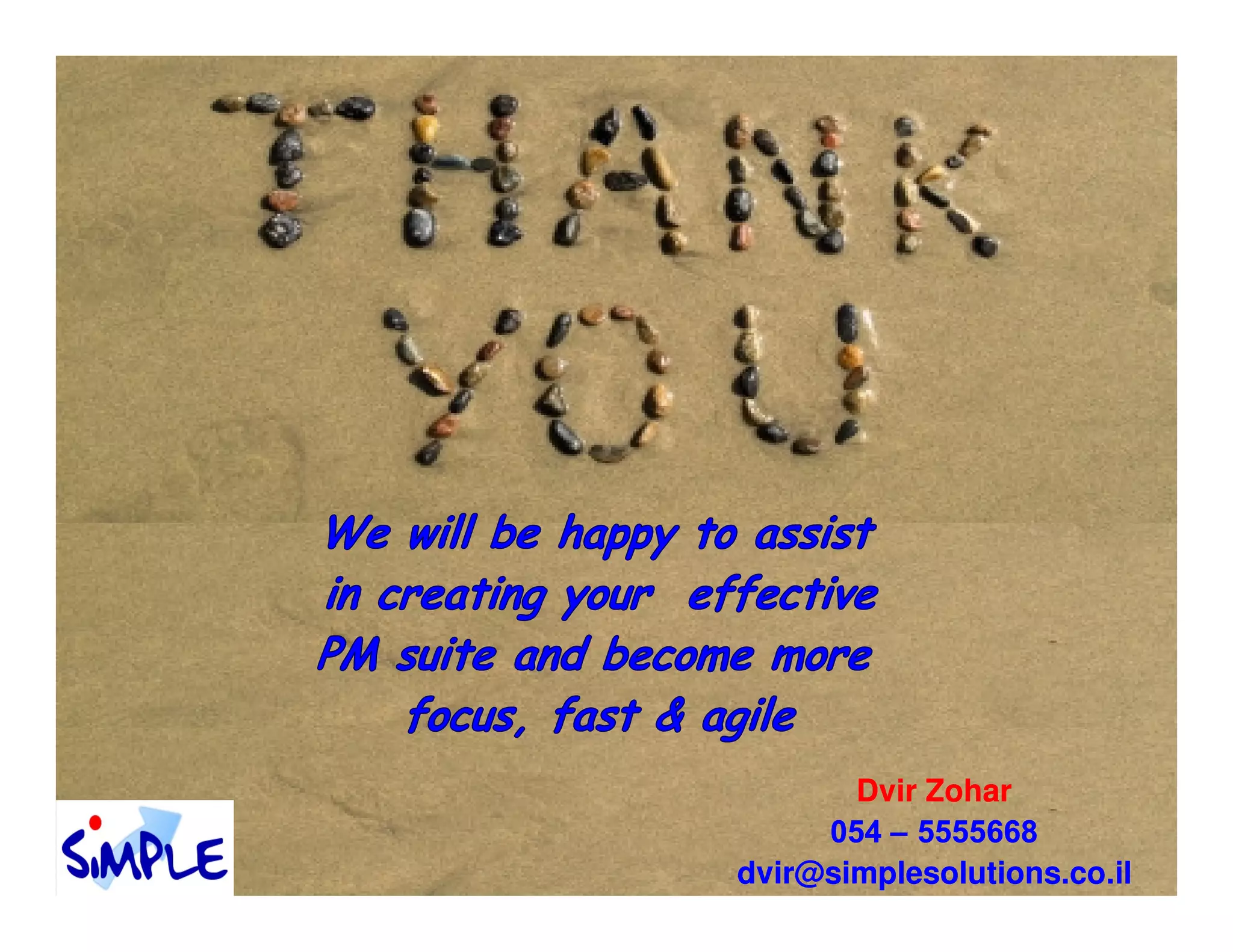 Dvir Zohar
     054 – 5555668
dvir@simplesolutions.co.il
 