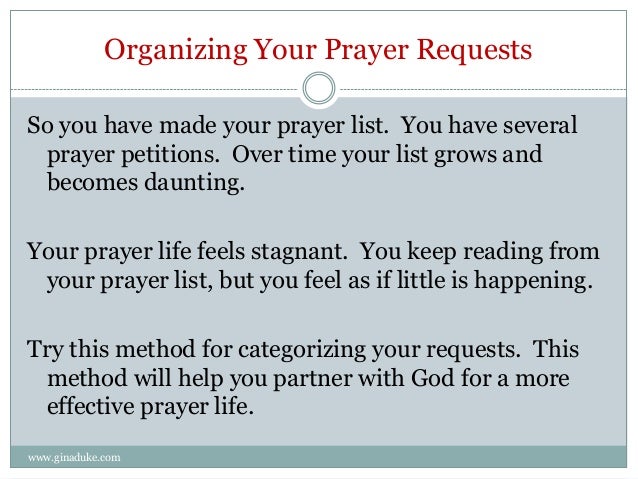How to write a simple prayer