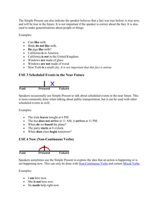 Important Simple Simple present | DOCX