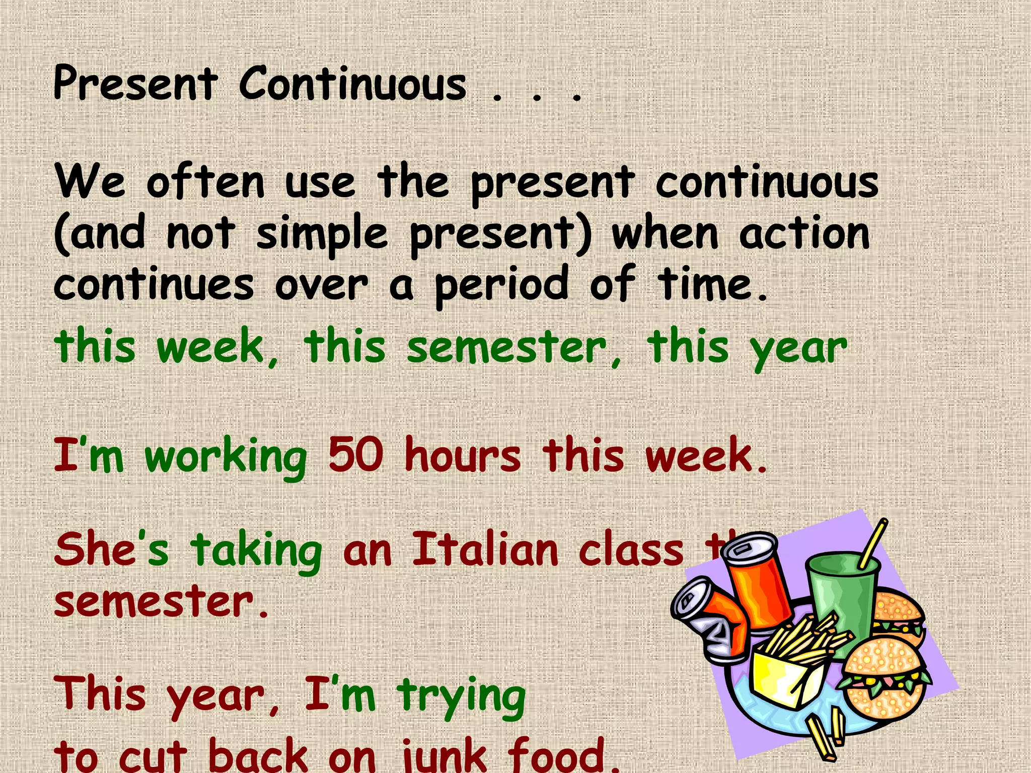 Simple Present VS Present Continuous | PPT