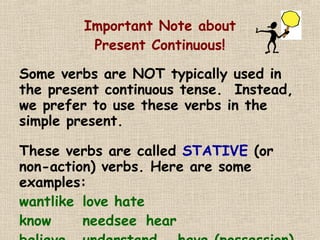 Simple Present VS Present Continuous | PPT