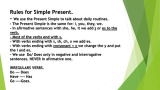 Simple present | PPT