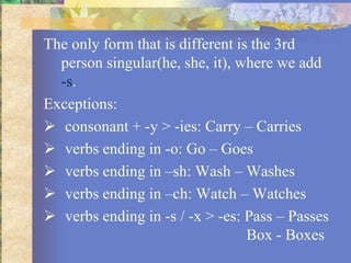 Simple present | PPT