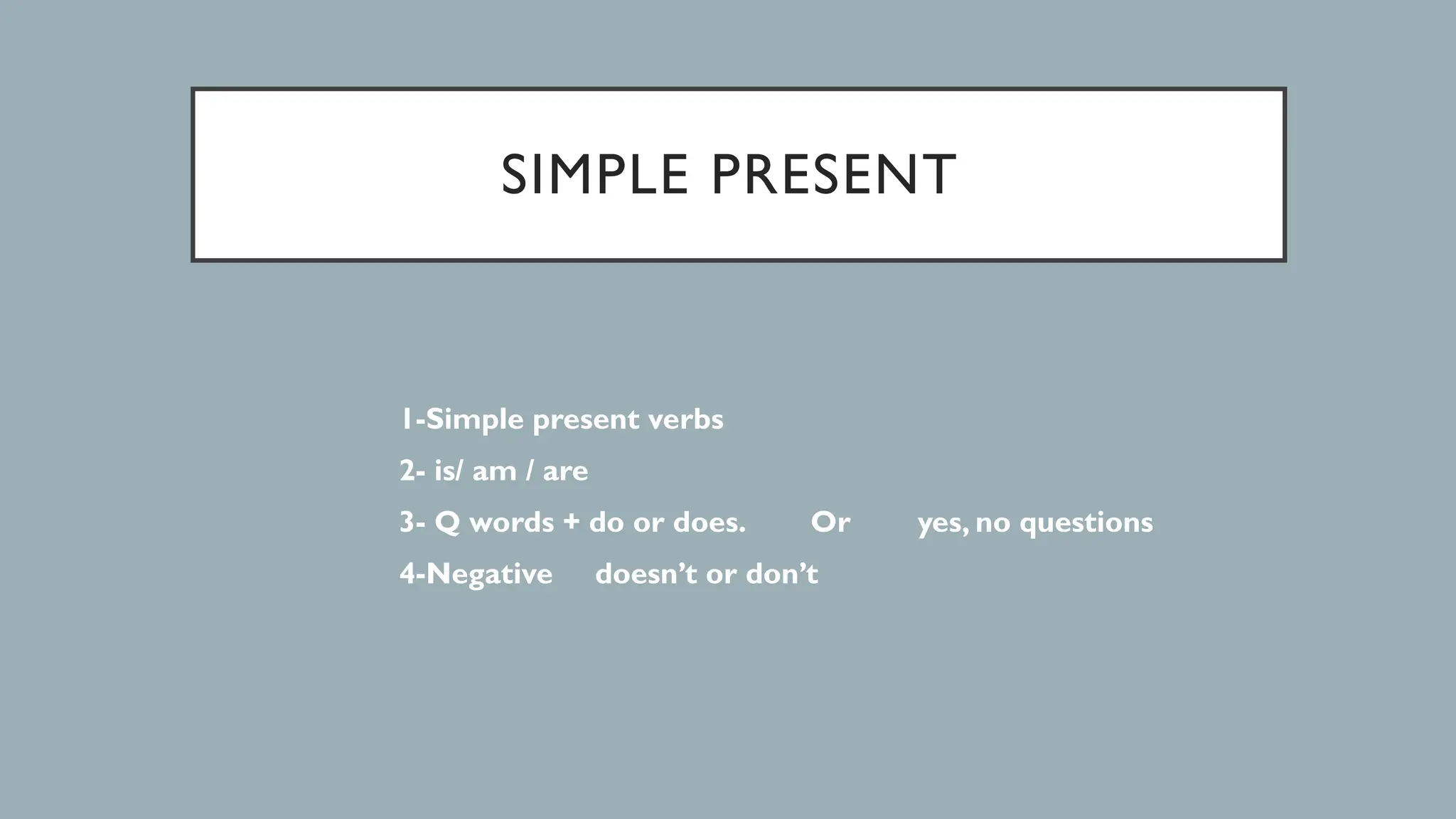 simple present tense ppt for kids , children and adults | PPT