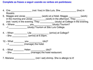 Simple present do does | PPT