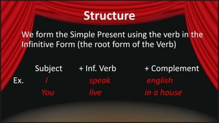 Simple present structure | PPSX