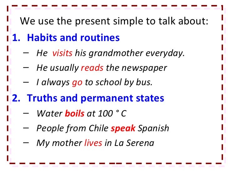 present simple affirmative negative and interrogative form affirmative form