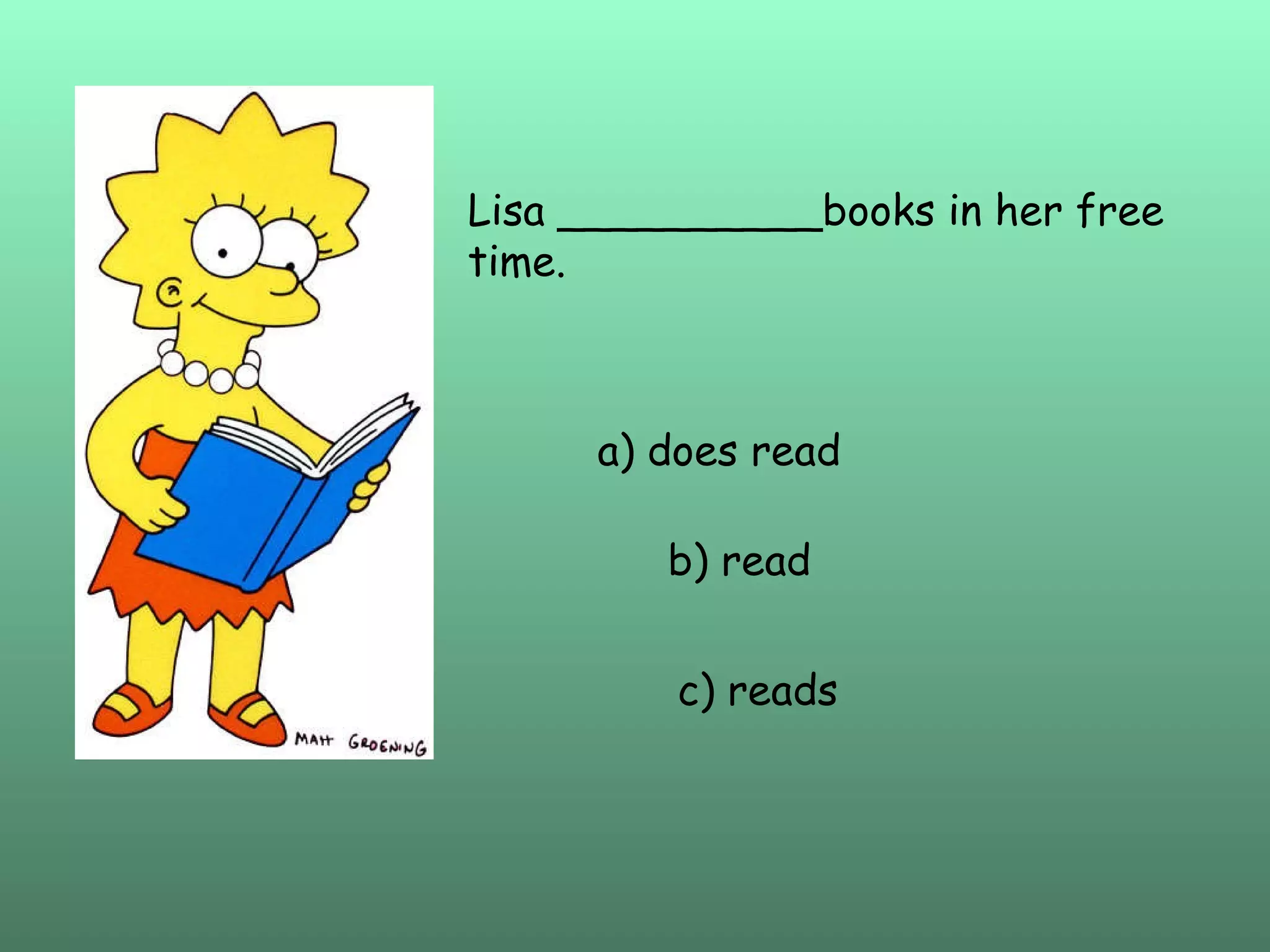 Simple present cartoon | PPT