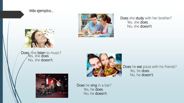 Simple present he, she, it int | PPT