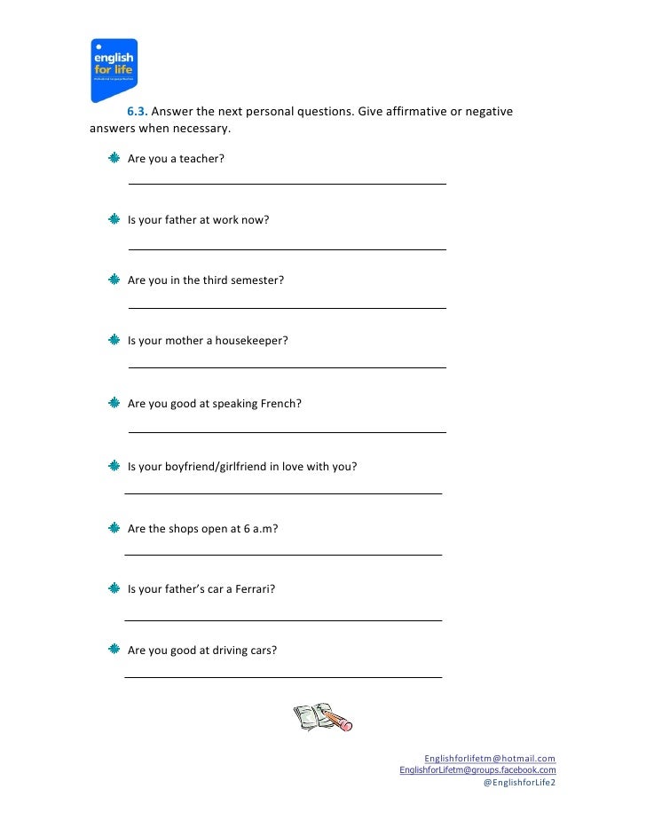 simple present tense simple personal