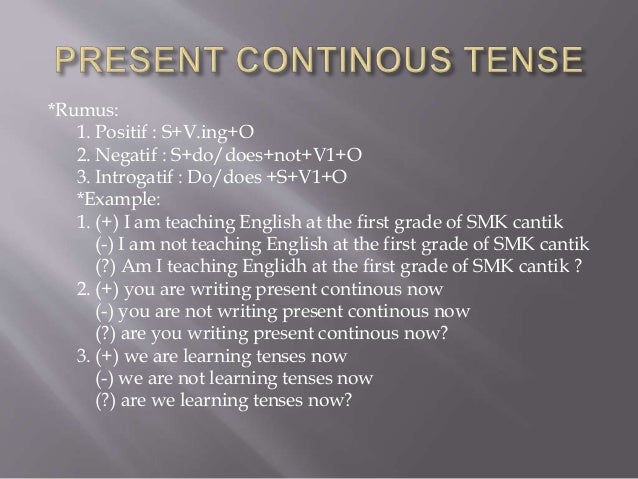 Simple Present Tense