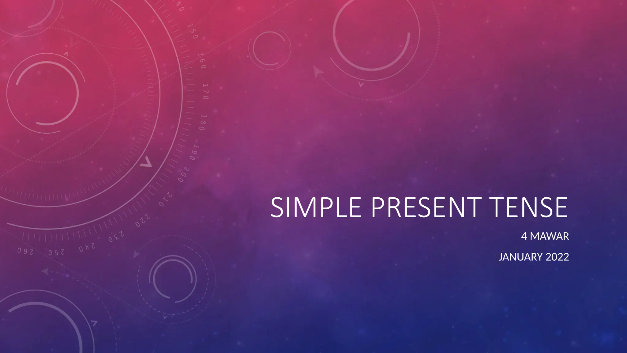 SIMPLE PRESENT TENSE presentation slide.pptx