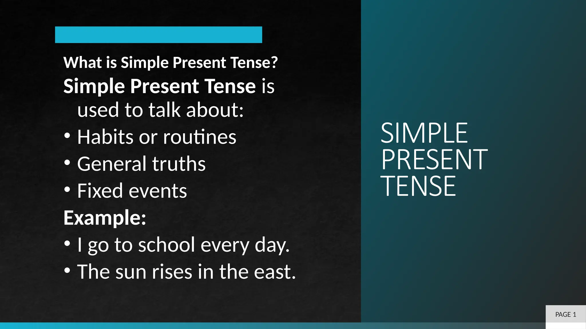SIMPLE PRESENT TENSE MATERI UNTUK KELAS 6 | PPTX