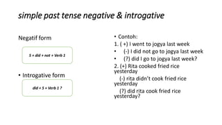 Comprehensive Guide to Simple Present and Past Tenses in English ...