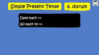Simple Present Tense 6. durum
Date back >>
Go back to >>
 