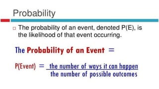 Simple probability | PPT