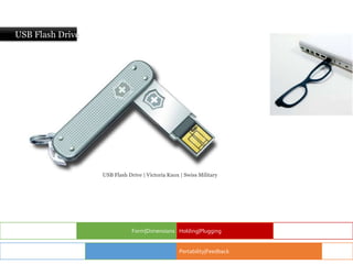 USB Flash Drive
Form|Dimensions Holding|Plugging
Portability|Feedback
USB Flash Drive | Victoria Knox | Swiss Military
 