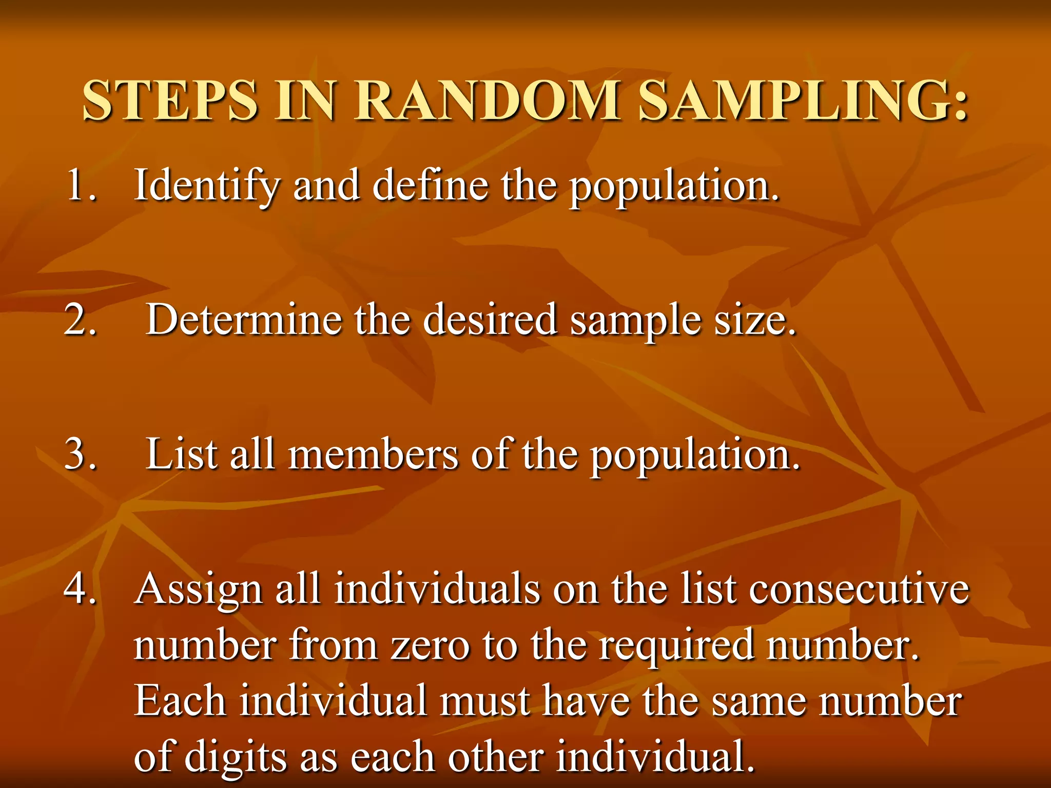 Simple random sampling | PPTX