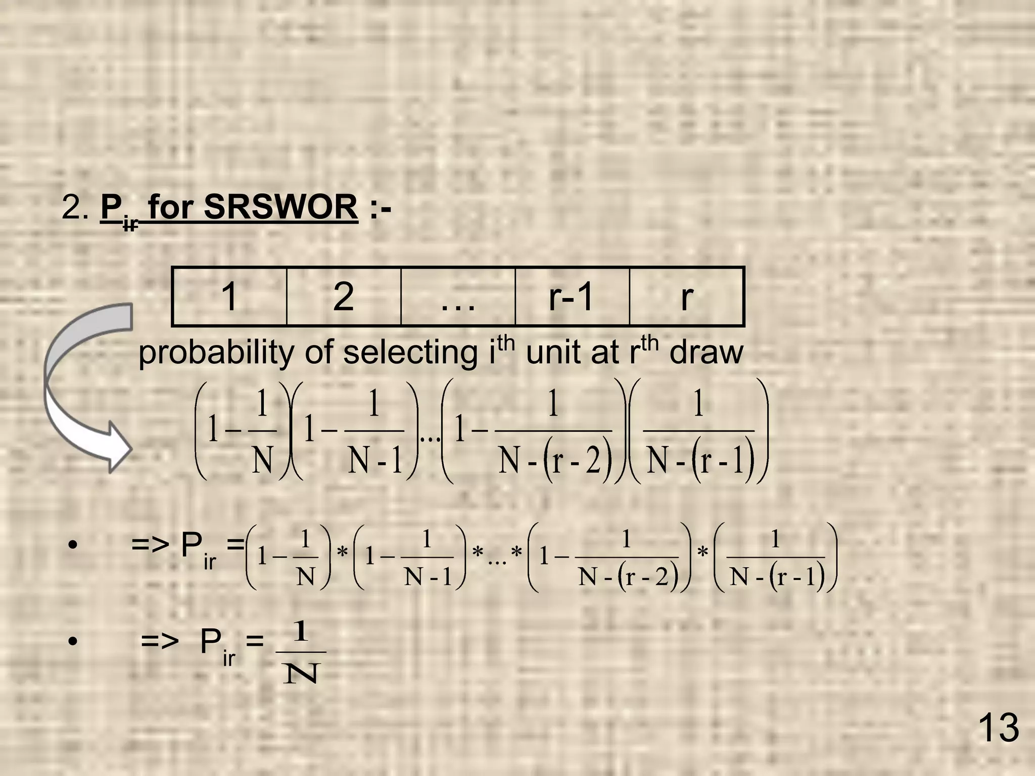 Simple random sampling pdf