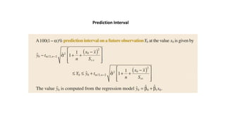 Prediction Interval
 