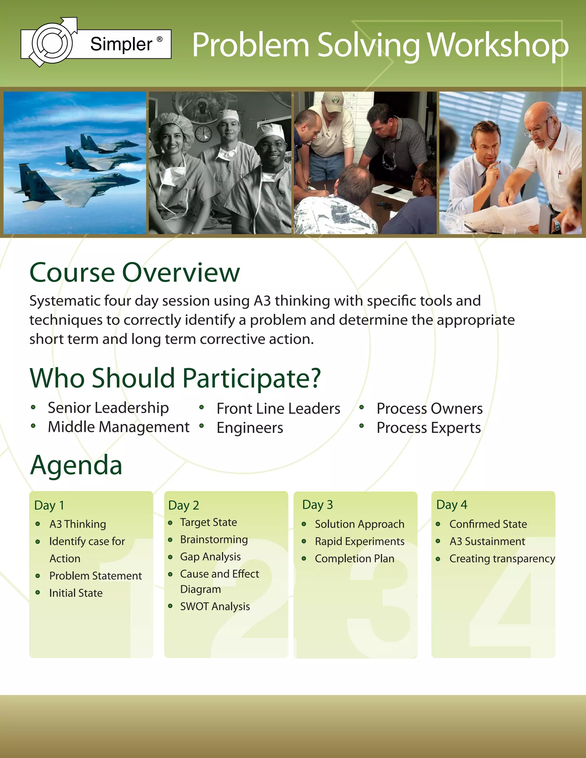 Simpler Problem Solving Workshop | PDF