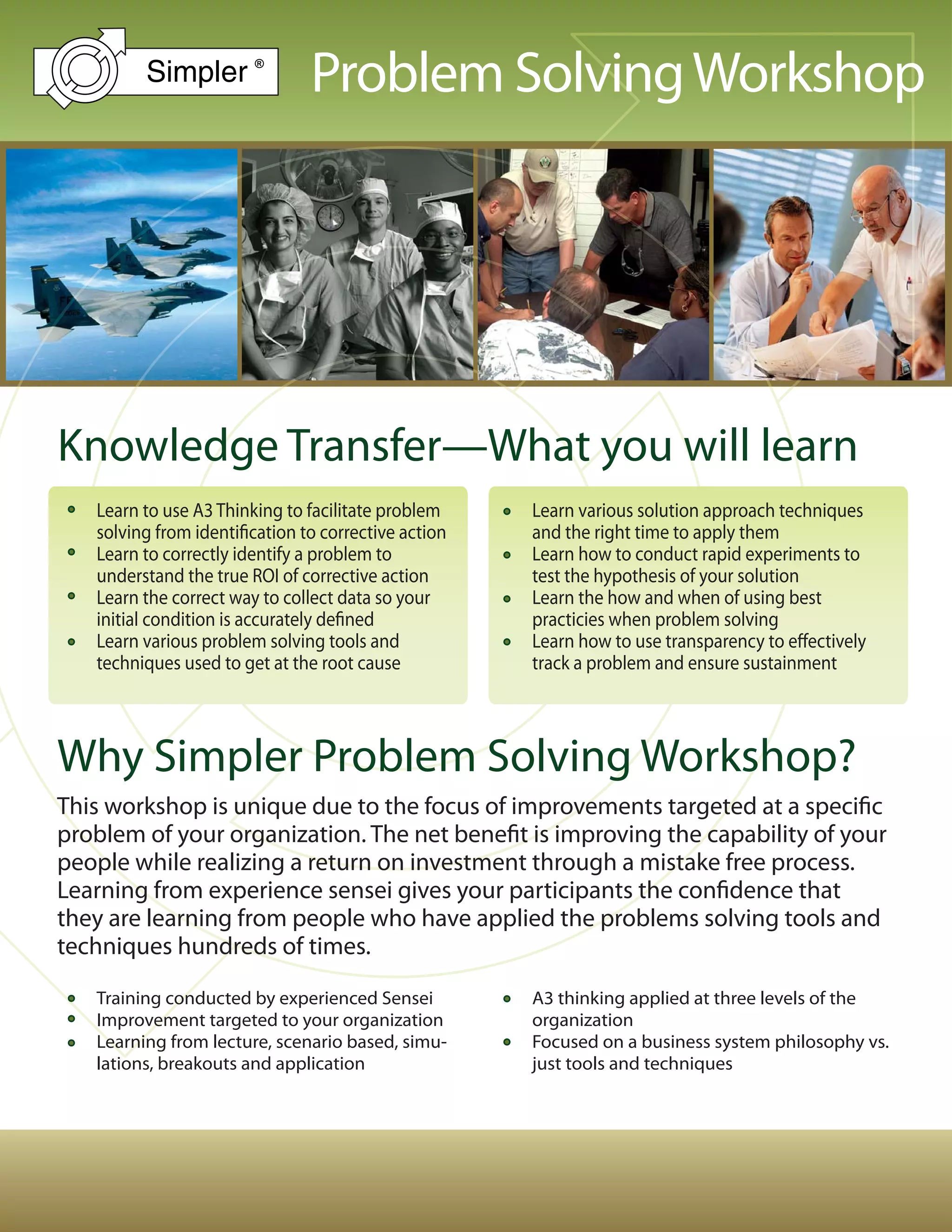 Simpler Problem Solving Workshop | PDF