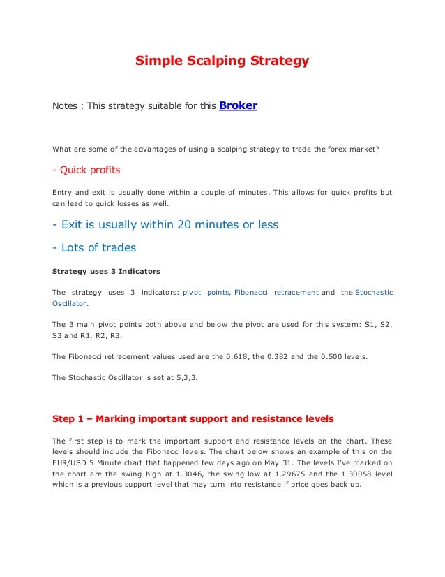 Secret to 1 hour forex scalping strategy