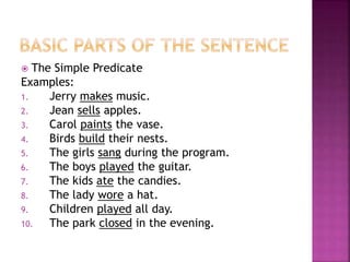 Simple sentence | PPT