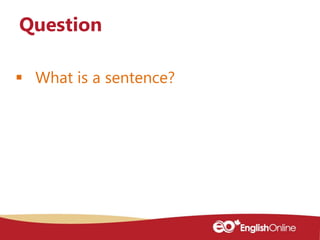 Simple sentences | PPTX