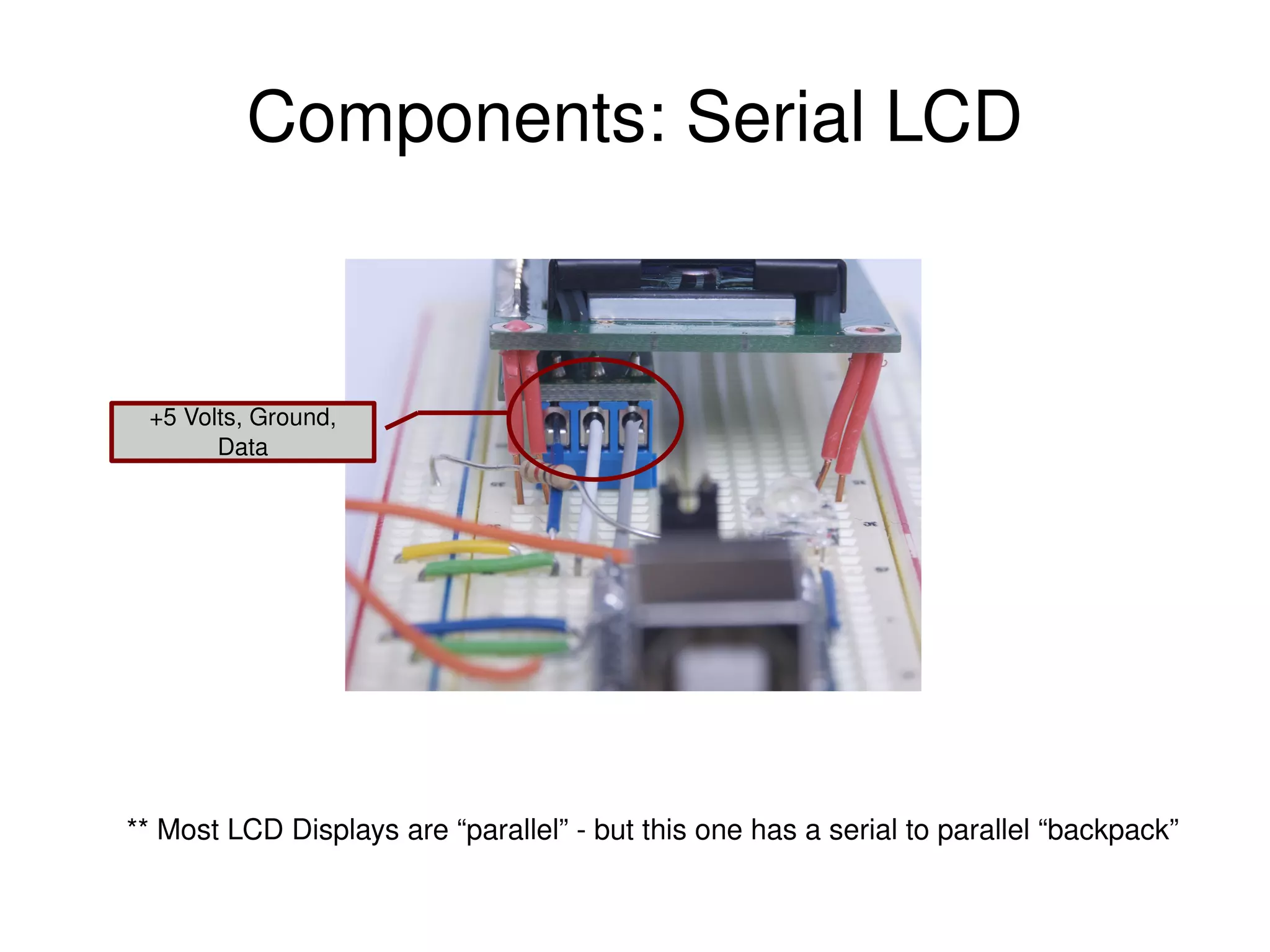 If you remember nothing else... It is scary-simple to control physical things using a serial port. 